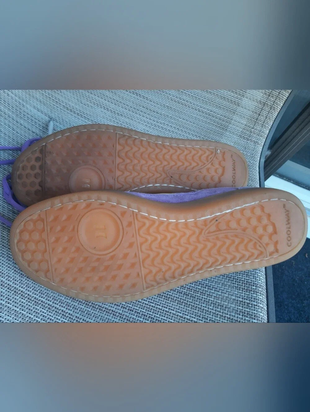 Coolway Purple Suede Sneakers with Yellow Accents